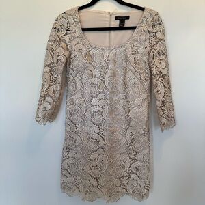 White House Black Market lace mini dress size 0